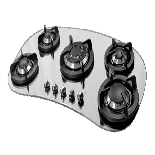 گاز صفحه ای شیشه آینه ایی پنج شعله اخوان